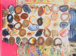 Collection of Agate stones